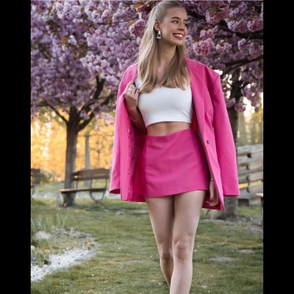 ZARA Oversized Blazer Pink Size Xs,  Small - Picture 12 of 16